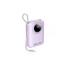 REMAX RPP-73 Purple 35W Power Bank with 2 Fast Charging Cables 20000mAh
