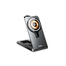 REMAX Wireless stalak za mobilni telefon REMAX RP-W3 20.5W Fast Charging 3u1 crni