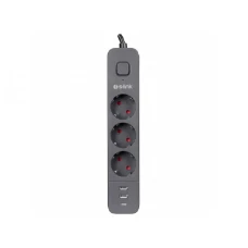 S-LINK Produžni kabl SPG03U 3 utičnice 2XUSB 1X TIP-C 1.5M crni (18926)