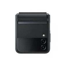 SAMSUNG KOŽNA FUTROLA Z FLIP 4 CRNA EF-VF721-LBE