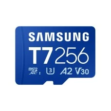 SAMSUNG MicroSD 256GB, T7, UHS-I U3 V30 A2, za 4K i FHD snimanje (MB-MB256T/WW)