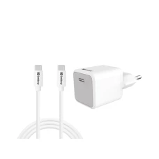 Sandberg 441-58 USB-C 20W Charger EU+USB-C>C, Incl. 1 m USB-C charge cable