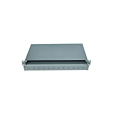 SCHRACK FO Panel 19'',za 12xLCdx adaptera,prazan,1HU,sivi,PREMIUM