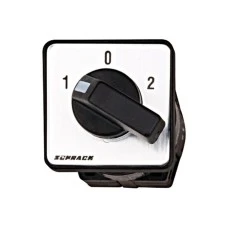 SCHRACK Greb. sklopka MINI/1p/10A/1-0-2/AC21/mont.na vrata fi22mm