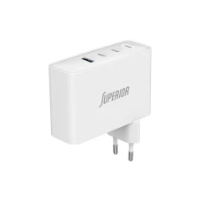 SUPERIOR SU-10001ACCC 100W GaN Fast PD + USB kućište punjača belo