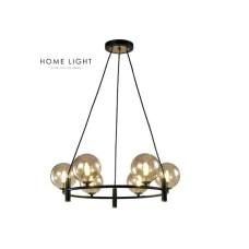 HOME LIGHT TALIA 2 LUSTER 6*G9 CRNA/BAKAR
