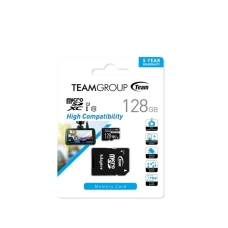 TEAM GROUP MICRO SDHC/SDXC 128GB Dash Card, UHS-I U3 V30 A1, 100/30MB/s +SD Adapter TDUSDX128GUHS03
