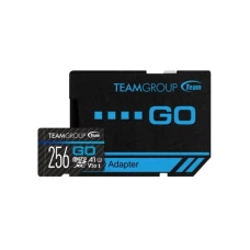 TEAM GROUP MICRO SDHC/SDXC 256GB GO UHS-I U3 V30, 100/50MB/s +SD Adapter TGUSDX256GU303