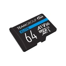 TEAM GROUP TeamGroup MICRO SDXC 64GB ELITE, UHS-I U3 V30 A1, 100/50MB/s +SD Adapter TEAUSDX64GIV30A103