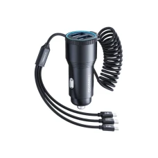 TRANYOO T-C23 Auto punjač 2x USB, 3/1 kabl, 30W