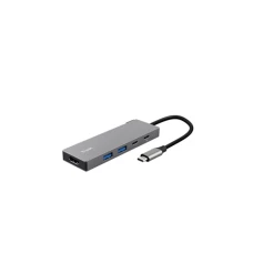 TRUST Adapter DALYX 5-IN-1 MULTIPORT/alu/siva TRUST Adapter DALYX 5-IN-1 MULTIPORT/alu/siva