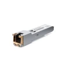 UBIQUITI UACC-CM-RJ45-1G SFP to RJ45 transceiver module that delivers 1 Gbps speed via a converted Ethernet connection