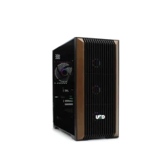 UGD Kuciste COOPER37, ATX, providna stranica, ugradjena 4xRGB kulera, Crno/braon,Midi Tower