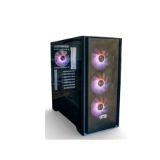 UGD Kuciste Tracer 2234 PSU-650W G650 ATX, providna stranica, ugradjena 4xRGB kulera, Crno SA NAPAJANJEM