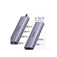 UGREEN Revodok CM512 (15598) 6-u-1 USB-C Hub sa Gigabit Ethernetom