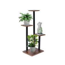 Vilde Stalak za cveće na 4 nivoa - Braon