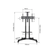 XSTAND 32/75 Podni pokretni nosač za TV XSTAND 32/75 Podni pokretni nosač za TV