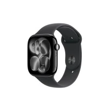 APPLE Watch S11 GPS 46mm Jet Black Aluminium Case with Black Sport Band - M/L (meux4rk/a)