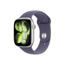 APPLE Watch S11 GPS 46mm Silver Aluminium Case with Purple Fog Sport Band - S/M (mev94rk/a)