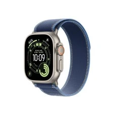 APPLE Watch Ultra 3 Cellular 49mm Natural Titanium Case with Blue/Bright Blue Trail Loop - S/M (mewr4se/a)