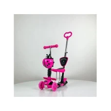 ARISTOM 652 Bubamara 5u1 Trotinet sa LED točkovima roze