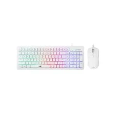 BARACUDA Tastatatura + miš ORCA /Membranska/RGB/US + 7200DPI/Optički/Bela