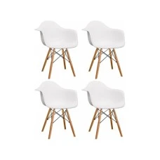Bolzz Modena set 4 stolice White