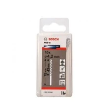 BOSCH Burgija za metal HSS-G, DIN 338 4,2 x 43 x 75 mm pakovanje od 10 komada BOSCH Burgija za metal HSS-G, DIN 338 4,2 x 43 x 75 mm pakovanje od 10 komada