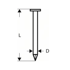 BOSCH Ekser sa prugama okrugla glava SN21RK 90, 3,1 mm, 90 mm, čista, glatka