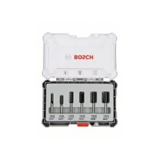 BOSCH Komplet ravnih glodala, 6 komada, držač od 6 mm 2607017465