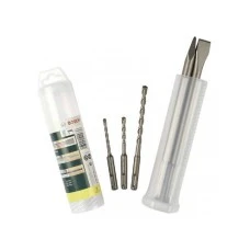 BOSCH plavi alat 5-delni set SDS-plus dleta i hamer burgija 2607019455 BOSCH plavi alat 5-delni set SDS-plus dleta i hamer burgija 2607019455