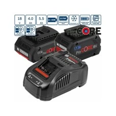 BOSCH Set akumulatora 1x ProCORE 18V 4.0Ah + 1x ProCORE 18V 5.5Ah + 1x punjač GAL 1880, 1600A0214A BOSCH Set akumulatora 1x ProCORE 18V 4.0Ah + 1x ProCORE 18V 5.5Ah + 1x punjač GAL 1880, 1600A0214A