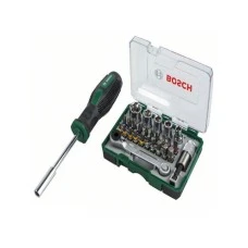 BOSCH zeleni alat 27-delni set bitova sa rašpom i ručnim zavrtačem 2607017331 BOSCH zeleni alat 27-delni set bitova sa rašpom i ručnim zavrtačem 2607017331