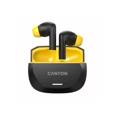 CANYON Slušalice HEXAGON 7 TWS ANC+ENC Wireless Charge Black Yellow