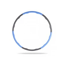 CAPRIOLO Trenažer-hula hop karika 100cm plavo-siva