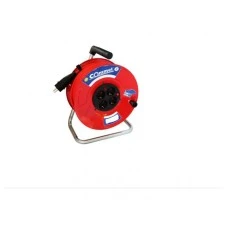 COMMEL Produžni kabl sa motalicom 280mm 25m crvena