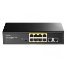 CUDY FS1010P 8-Port 10/100M PoE+ Switch with 2 Uplink Ports CUDY FS1010P 8-Port 10/100M PoE+ Switch with 2 Uplink Ports