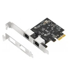 E-GREEN PCI-Express kontroler 2-port 2.5 Gigabit Ethernet (Realtek 8125B)