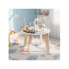 ECO TOYS Drveni 5u1 edukativni interaktivni sto za decu - lavirint, perlice na zici (rolerkoster), vozic, ogledalo, ECOTOYS ECO TOYS Drveni 5u1 edukativni interaktivni sto za decu - lavirint, perlice na zici (rolerkoster), vozic, ogledalo, ECOTOYS