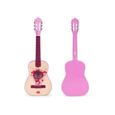 ECO TOYS Roze velika gitara za decu