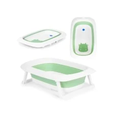 ECO TOYS Sklopiva kadica za bebe sa odvodom - Green cow