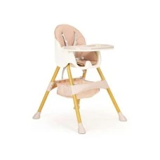 ECO TOYS STOLICA ZA HRANJENJE 2U1 PINK/WHITE
