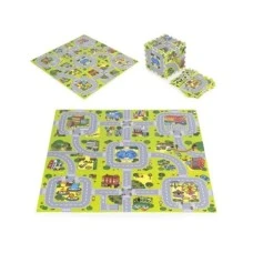 ECO TOYS Velika podloga za igru EVA FOAM City 90.5x90.5 cm 21 deo