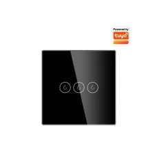 ELEMENTA Wi-Fi smart prekidač svetla sa N provodnikom 3x5A WFPS-N03/BK ELEMENTA Wi-Fi smart prekidač svetla sa N provodnikom 3x5A WFPS-N03/BK