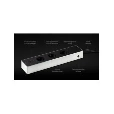 Eve Home 10EAZ8301 Wi-Fi utičnica 3x crni, beli PG konektor 1 kom Eve Home 10EAZ8301 Wi-Fi utičnica 3x crni, beli PG konektor 1 kom