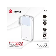 FANTECH Power bank Prenosiva baterija Fantech S3 10000mAh, 10W beli