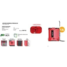 FARM powered by wurth FAP12L Akumulatorska prskalica, Li-ion, sa mešačem 12L