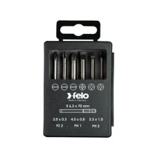 FELO Set bitova Industrial Bit-box Profi 73 mm SL/PH/PZ 03092716 6 kom FELO Set bitova Industrial Bit-box Profi 73 mm SL/PH/PZ 03092716 6 kom