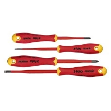 FELO Set dielektrični šrafcigeri Ergonic VDE E-slim SL/Z 41784198 4 kom FELO Set dielektrični šrafcigeri Ergonic VDE E-slim SL/Z 41784198 4 kom