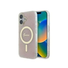 Guess Zaštitna maska sa MagSafe za iPhone 16 4G Roze